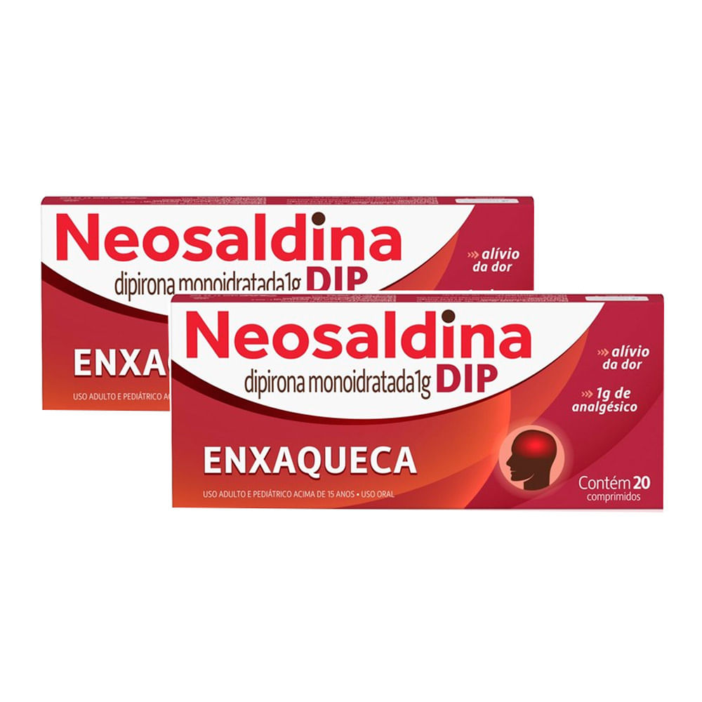 Kit 2 Neosaldina Dip 1g com 20 Comprimidos