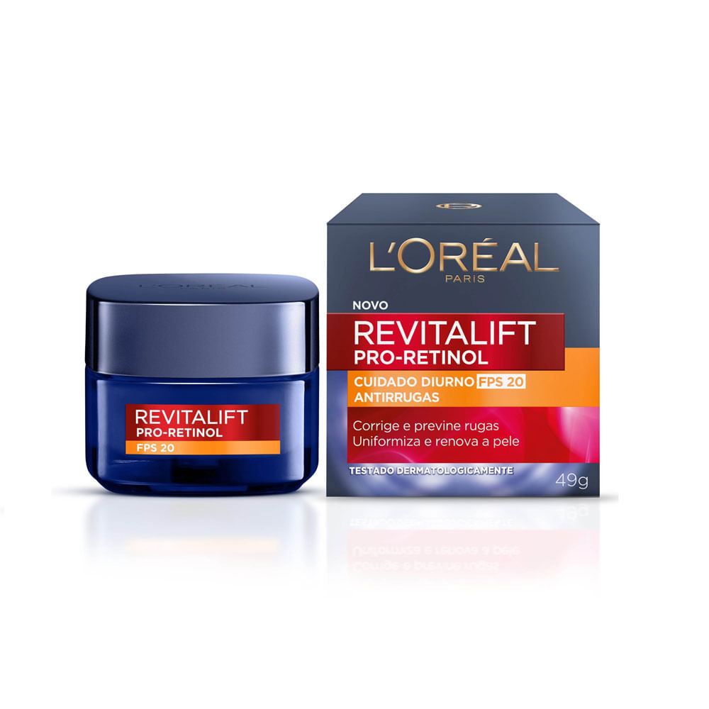 Creme L'oréal Paris Revitalift Pro-Retinol Cuidado Diurno FPS 20 ...