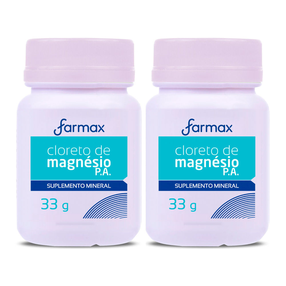 Kit 2 Cloreto de Magnésio Farmax com 33g