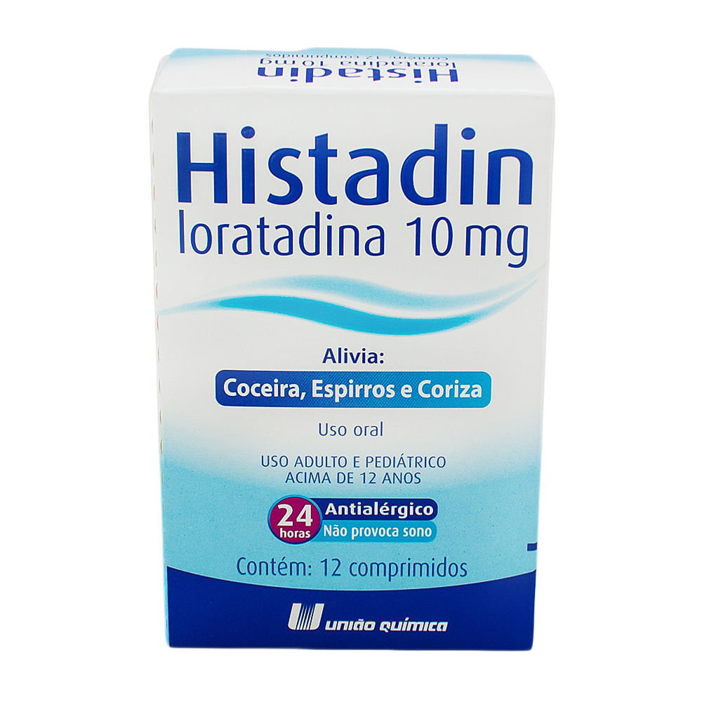 Histadin 10mg com 12 Comprimidos