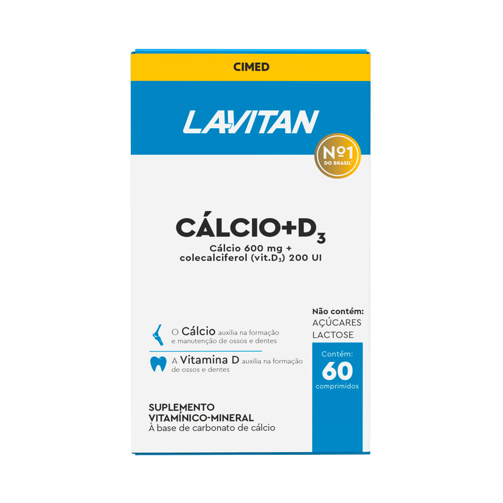 Lavitan Cálcio+ D com 60 Comprimidos