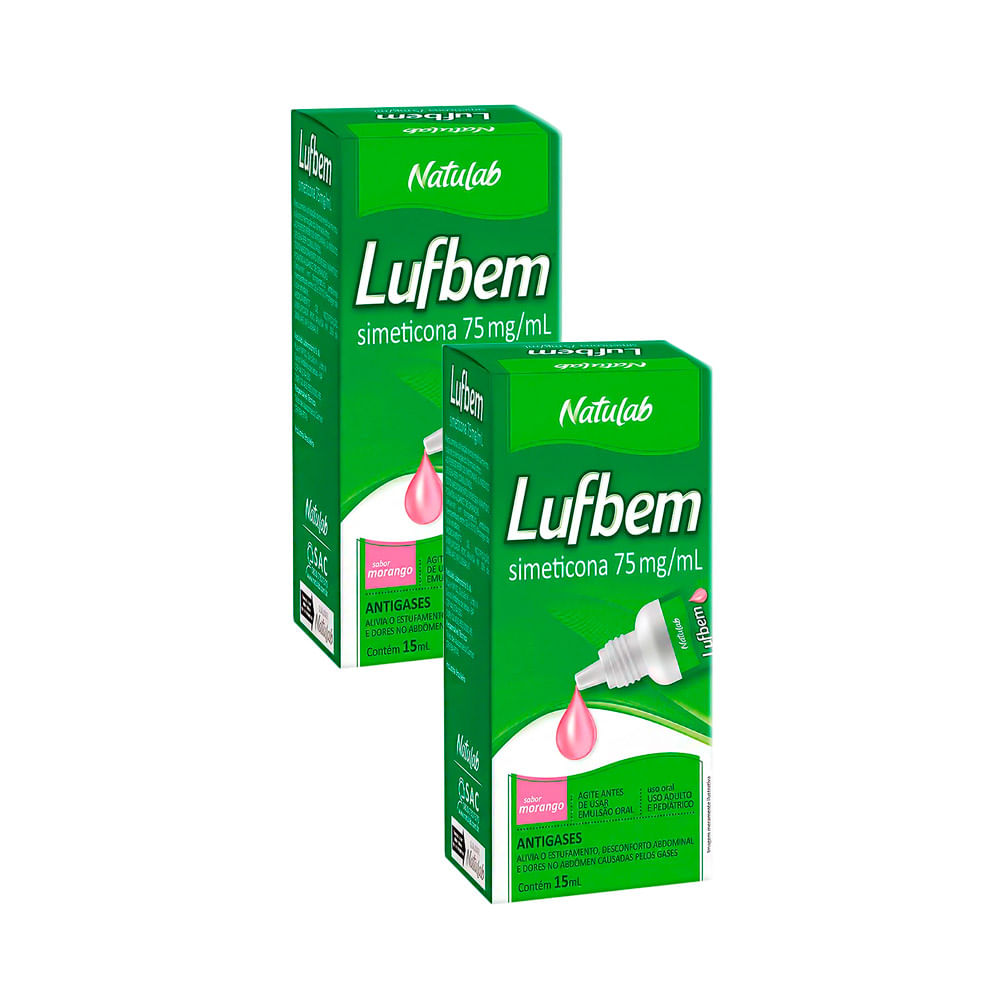 Kit 2 Lufbem 75mg/ml Gotas com 15ml