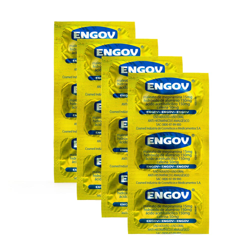 Kit 4 Engov com 6 Comprimidos