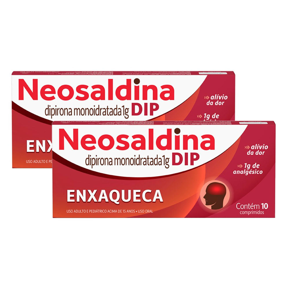 Kit 2 Neosaldina Dip 1g com 10 Comprimidos