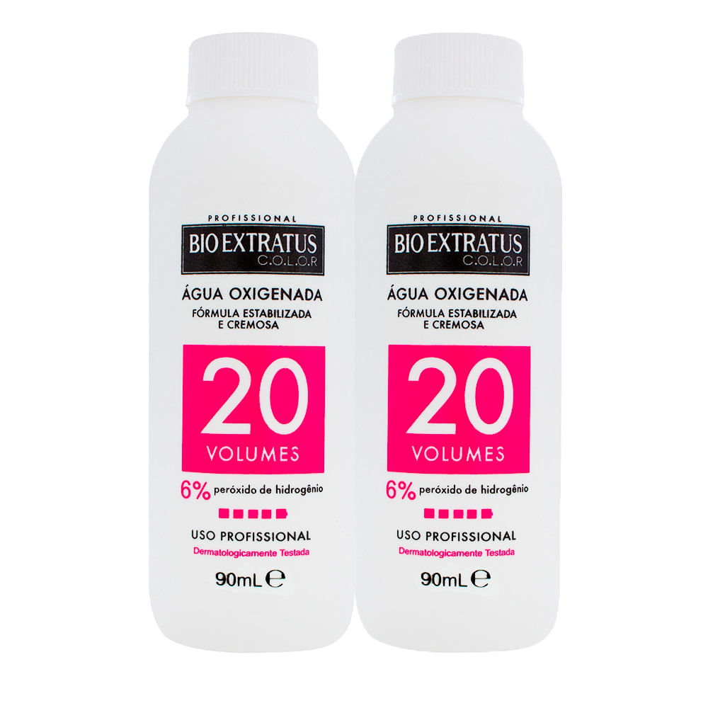 Kit 2 Água Oxigenada Bio Extratus Color 20 Volumes Cremosa 90ml