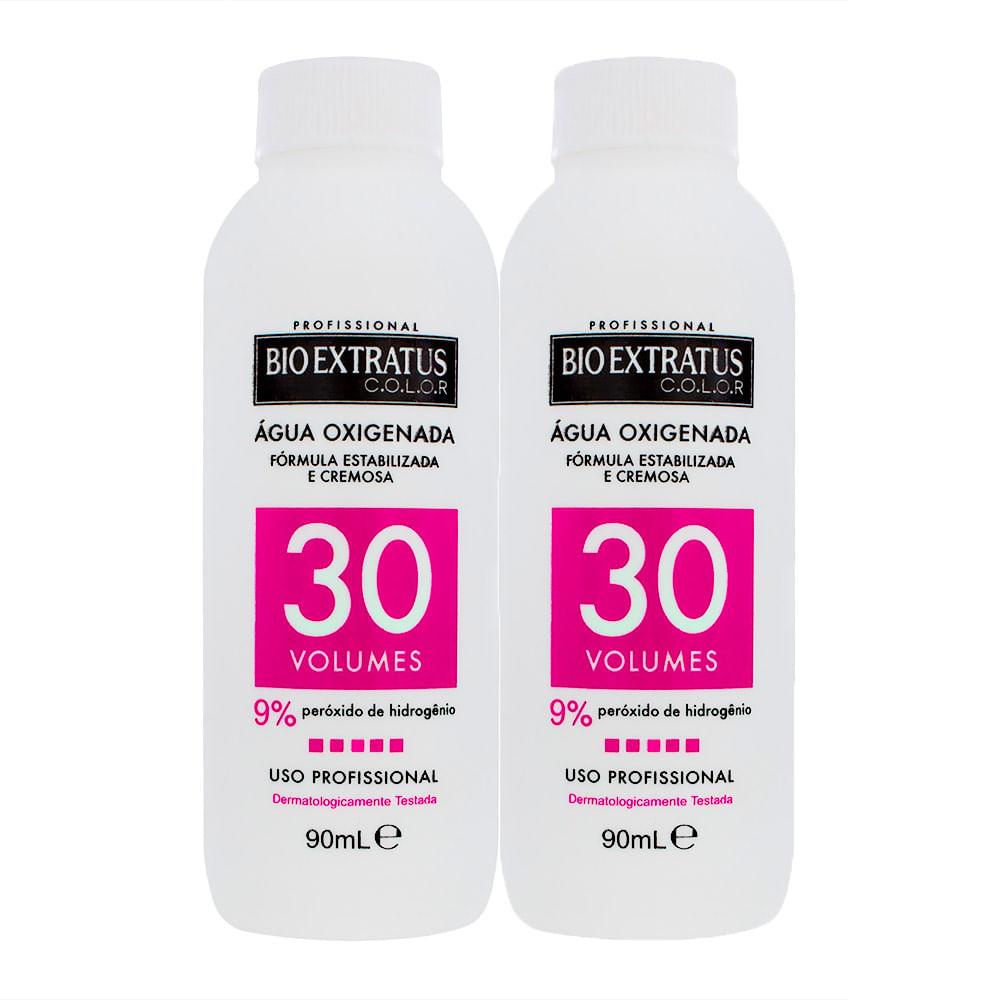 Kit 2 Água Oxigenada Bio Extratus Color 30 Volumes Cremosa 90ml