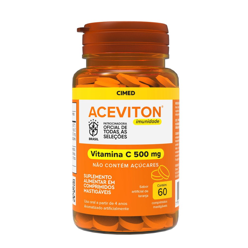 Vitamina C Aceviton Imunidade 60 Comprimido Mastigável