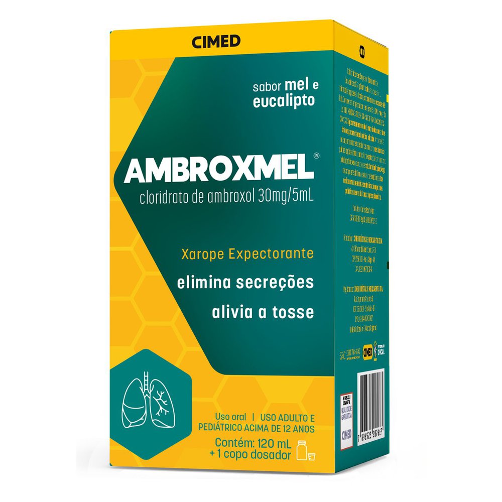Ambroxmel 30mg/5ml Xarope Adulto com 120ml