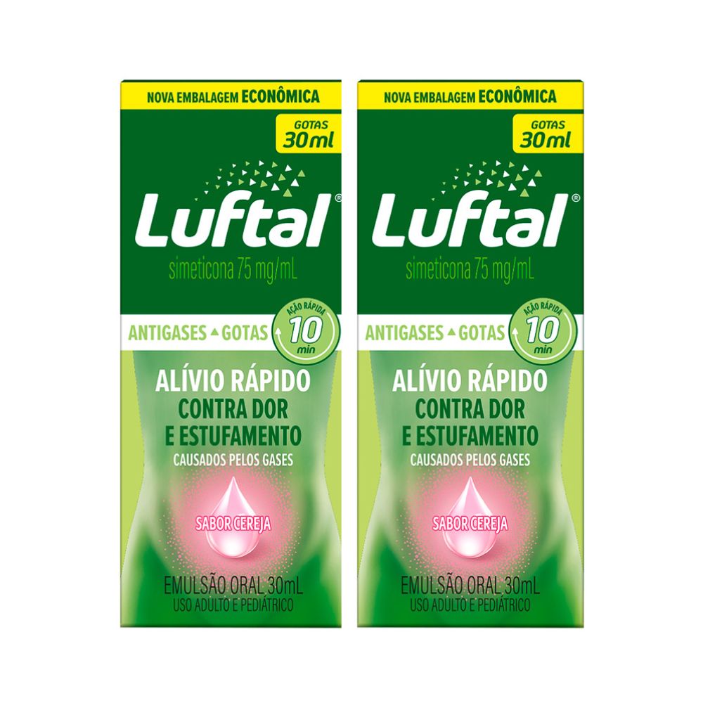 Kit 2 Luftal Gotas Simeticona 75mg/ml 30ml