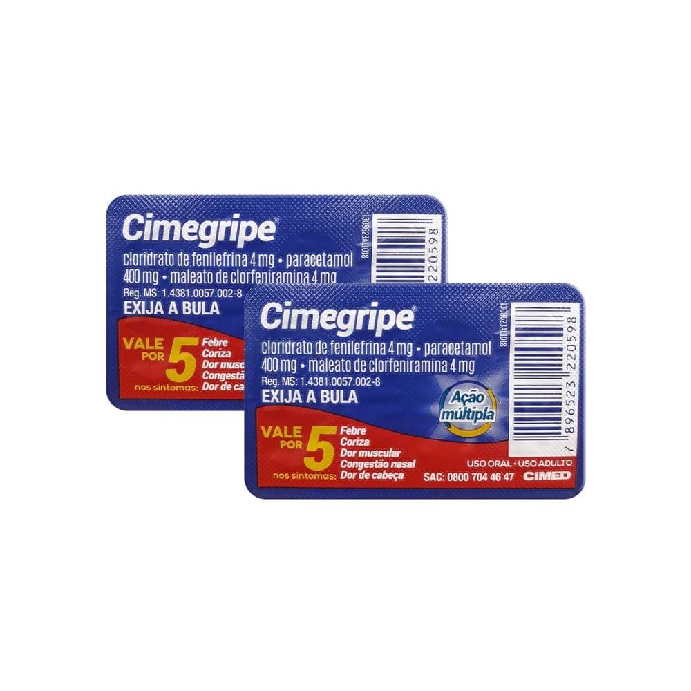 Kit 2 Cimegripe com 4 Cápsulas