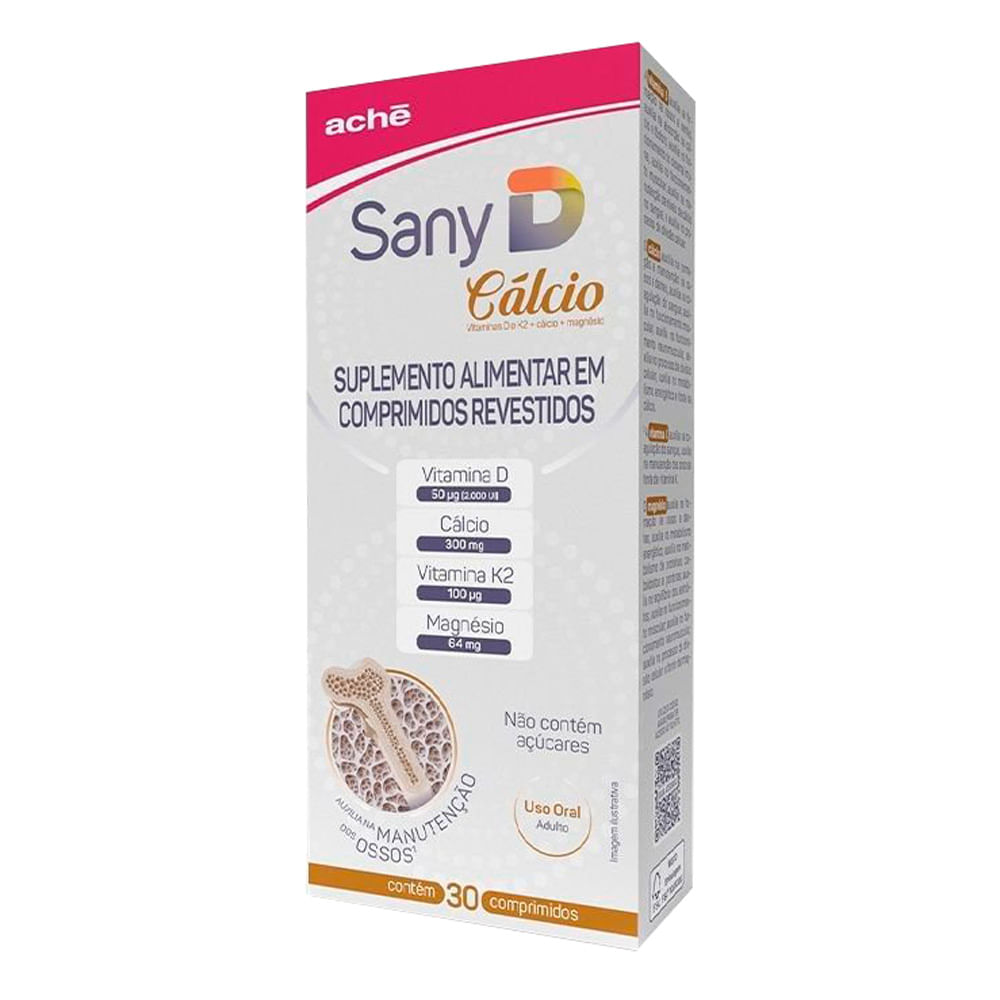 Sany D Cálcio com 30 Comprimidos Revestidos