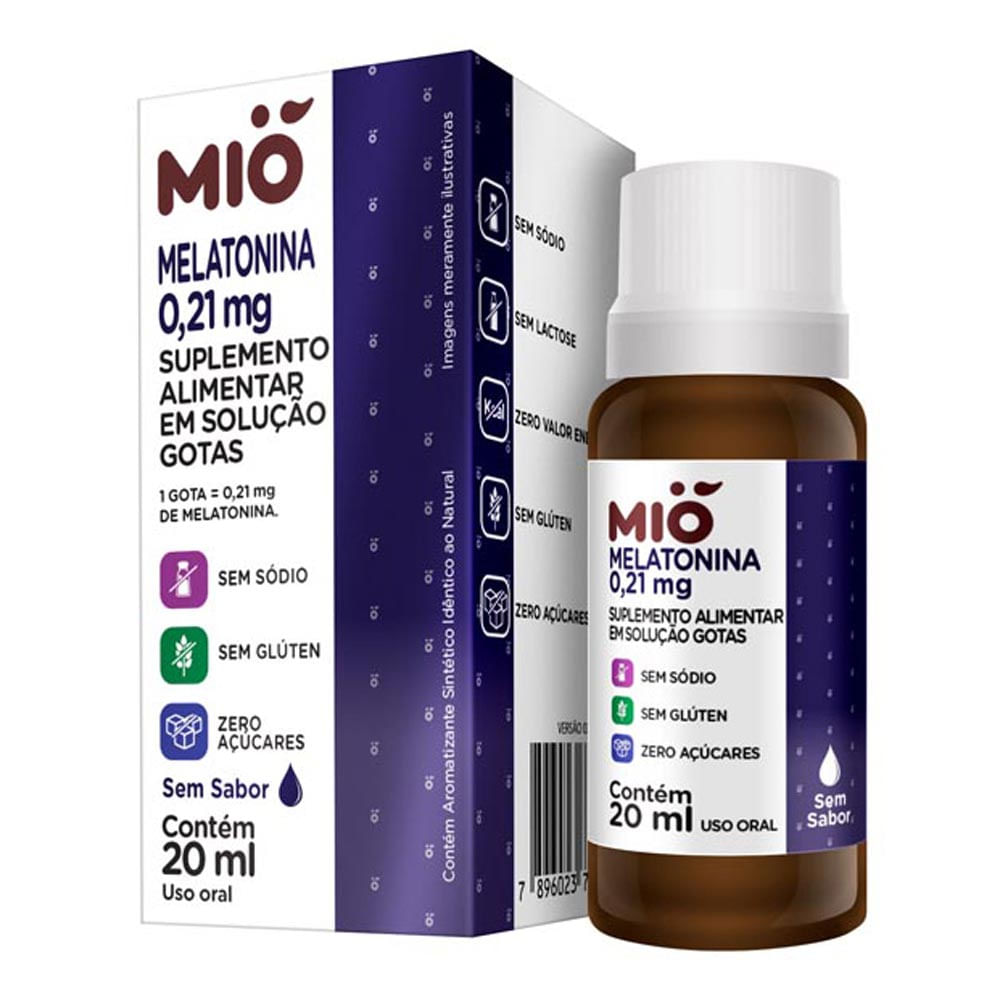 Melatonina Mió Sem Sabor Gotas com 20ml