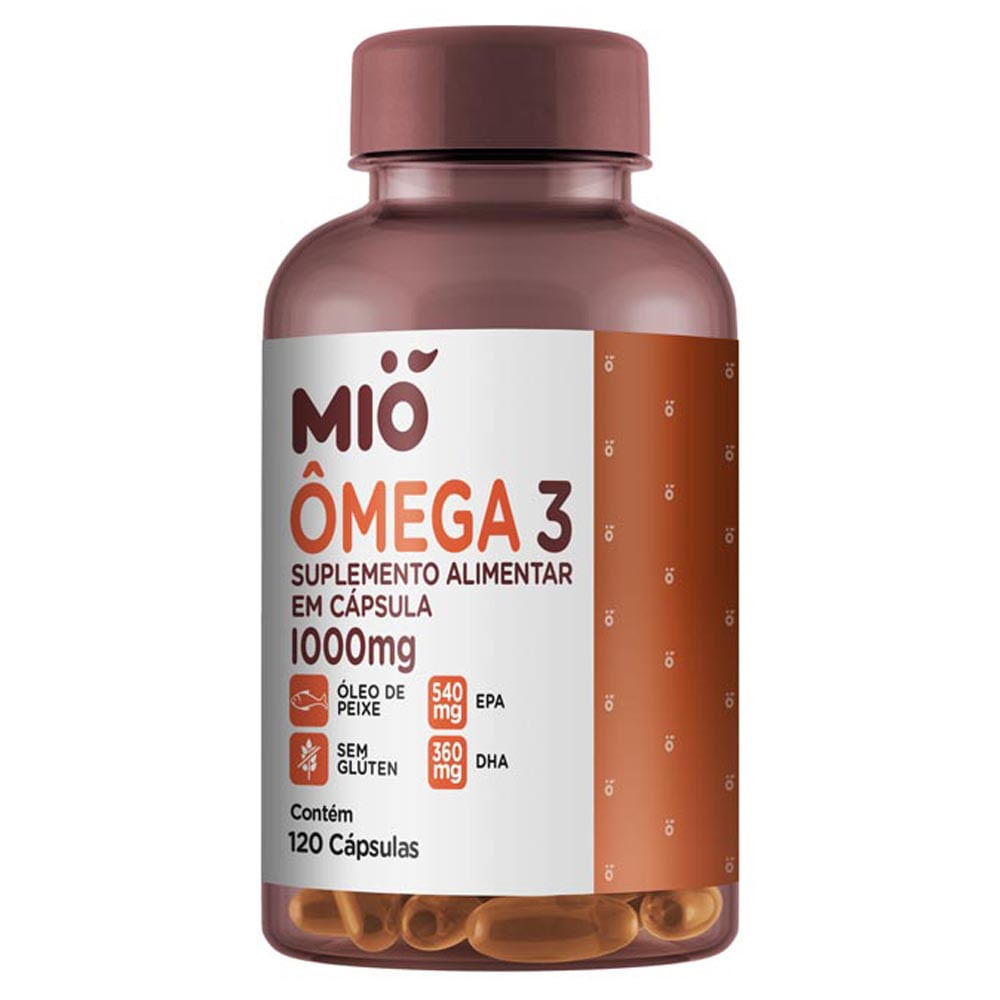 Ômega 3 1000mg Mió com 120 Cápsulas