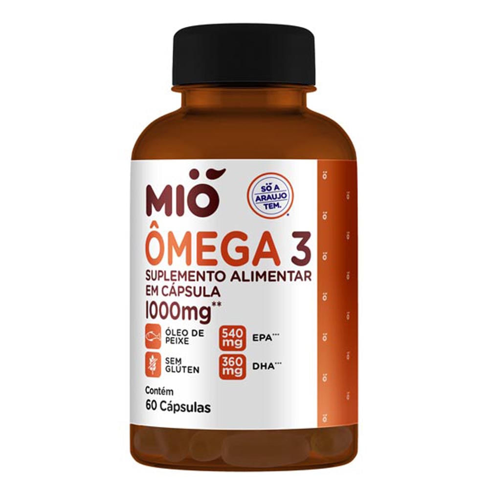 Ômega 3 1000mg Mió 60 Cápsulas
