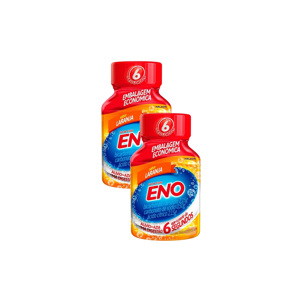 Kit 2 Sal de Fruta Eno Sabor Laranja 100g