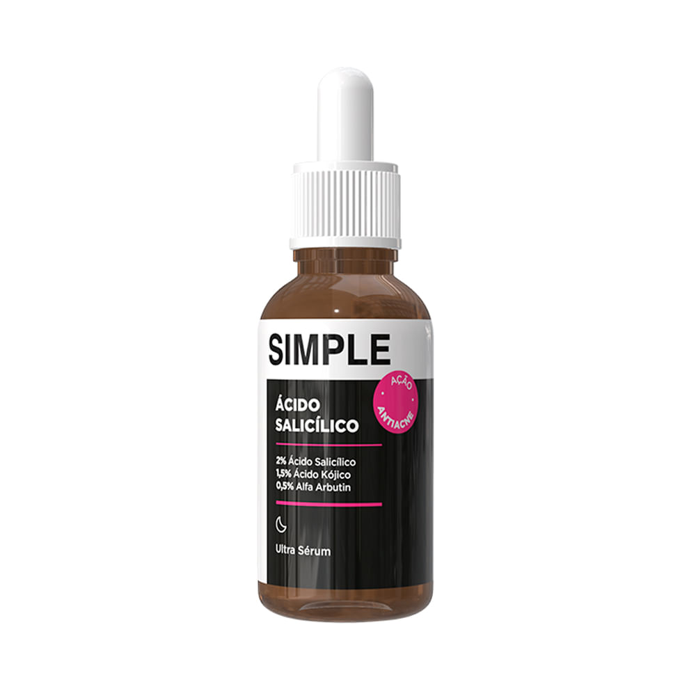 Ultra Sérum Simple Ácido Salicílico Ação Antiacne 30ml