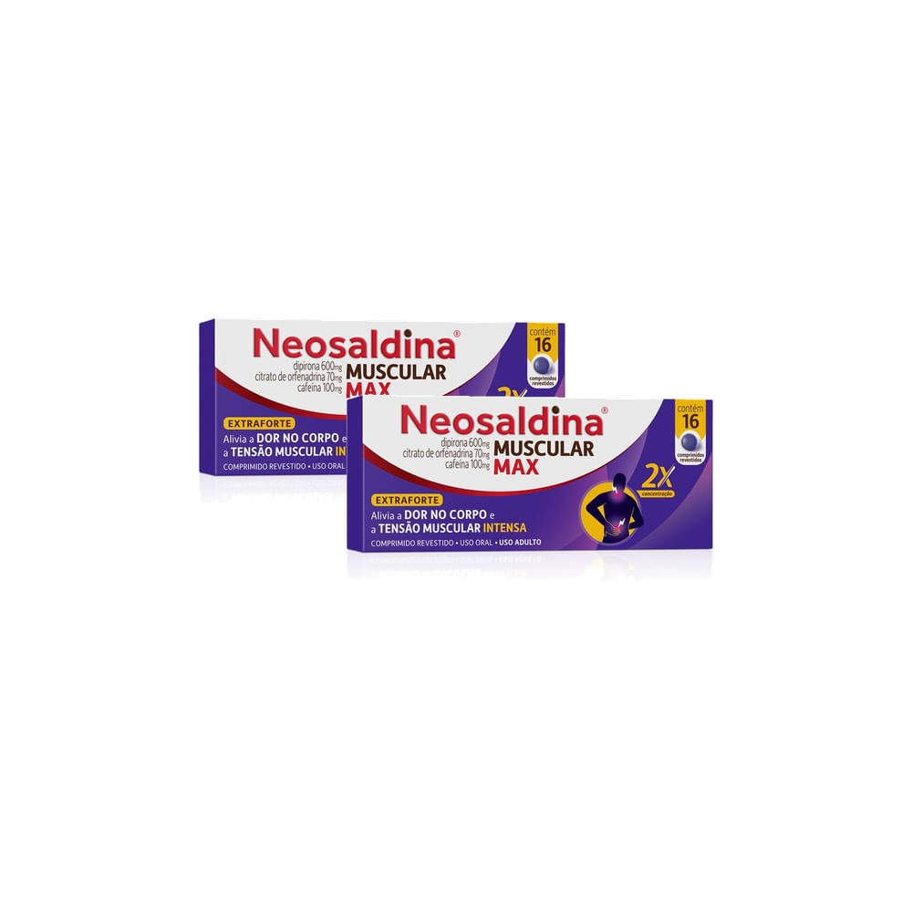 Kit 2 Neosaldina Muscular Max com 16 Comprimidos Revestidos