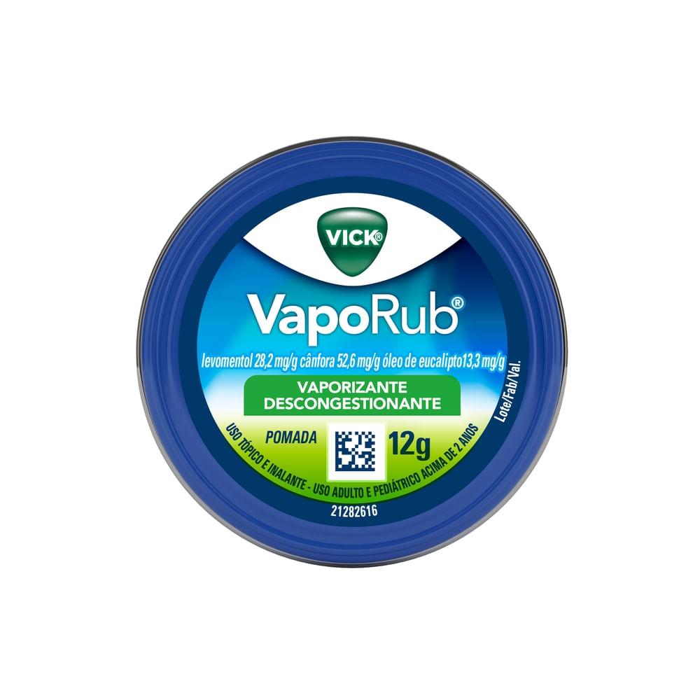 Vick VapoRub Descongestionante para Gripe 12g
