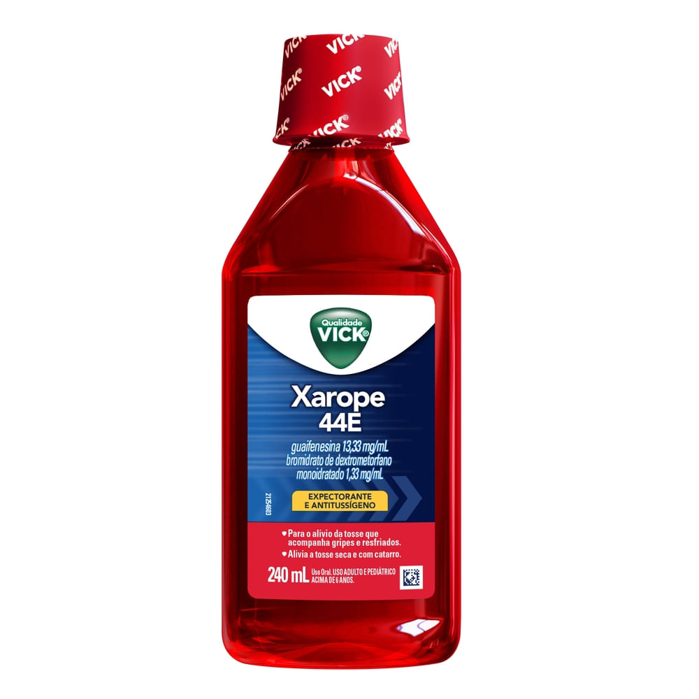Vick 44E Expectorante e Antitussígeno Xarope com 240ml