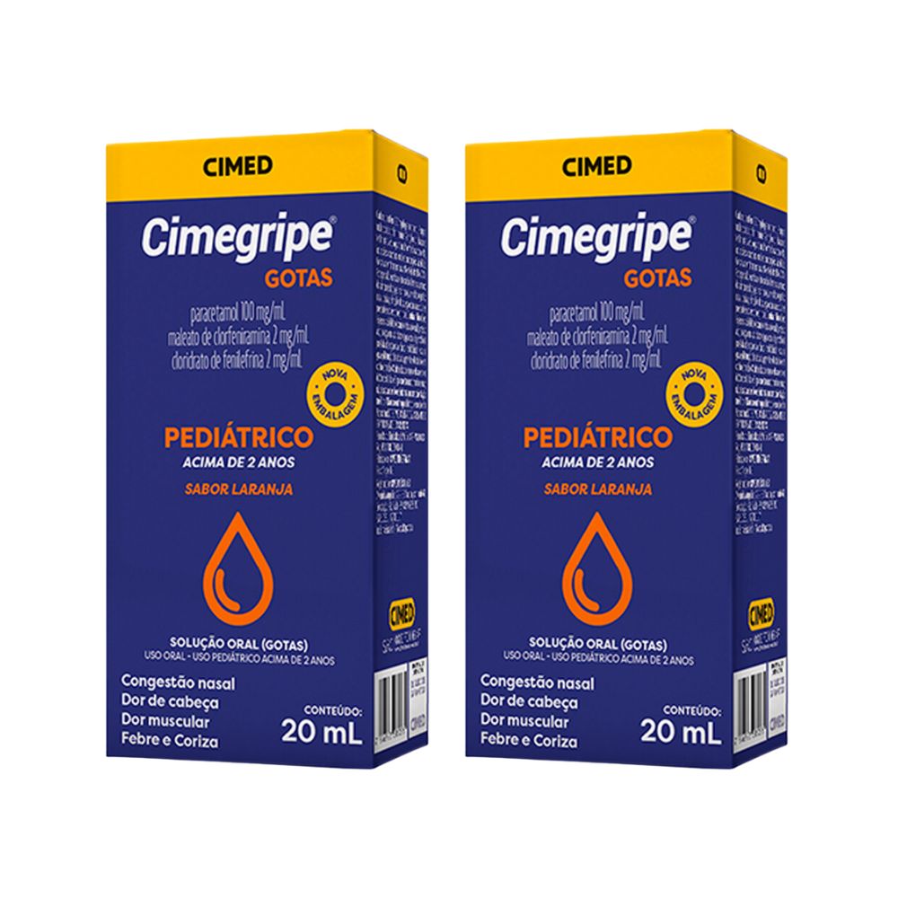 Kit 2 Antigripal Cimegripe Gotas 20ml