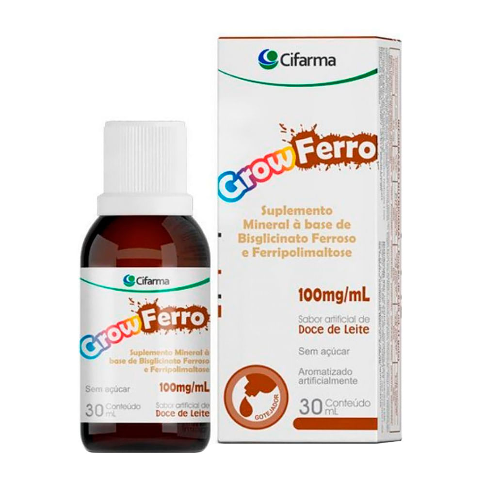 Grow Ferro Gotas com 30 ml