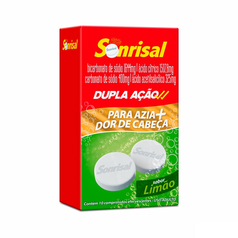 Sonrisal Sabor Limão 10 Comprimidos Efervescentes