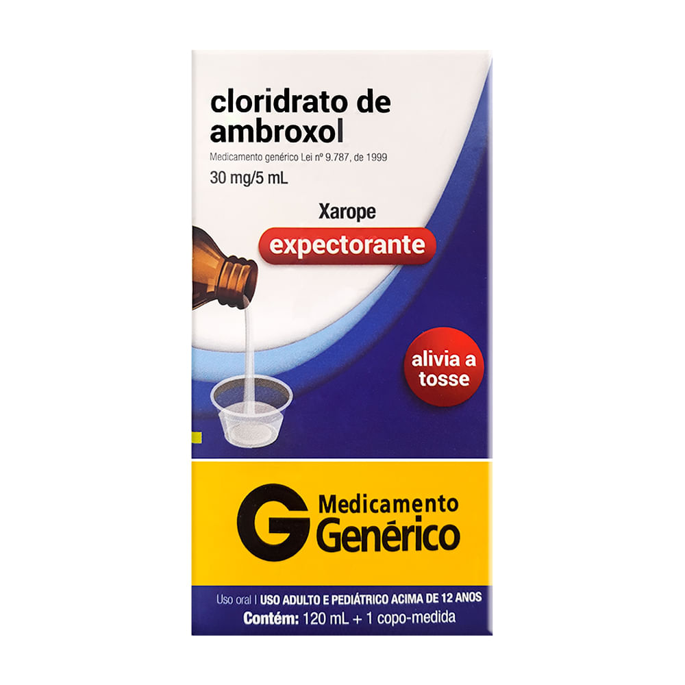 Ambroxol 30mg/5ml Cimed Genérico Xarope Adulto com 120ml
