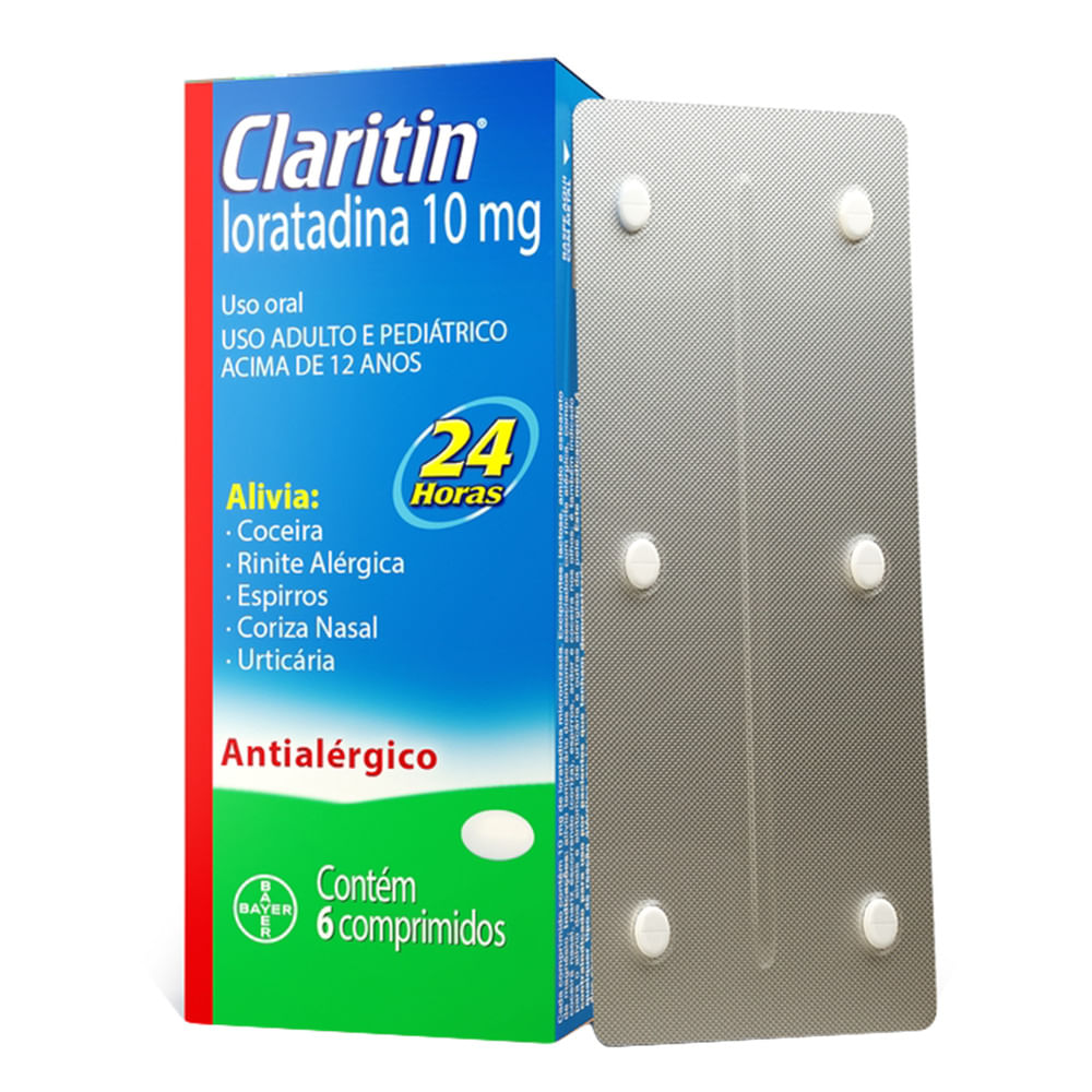 Claritin 10mg com 6 Comprimidos