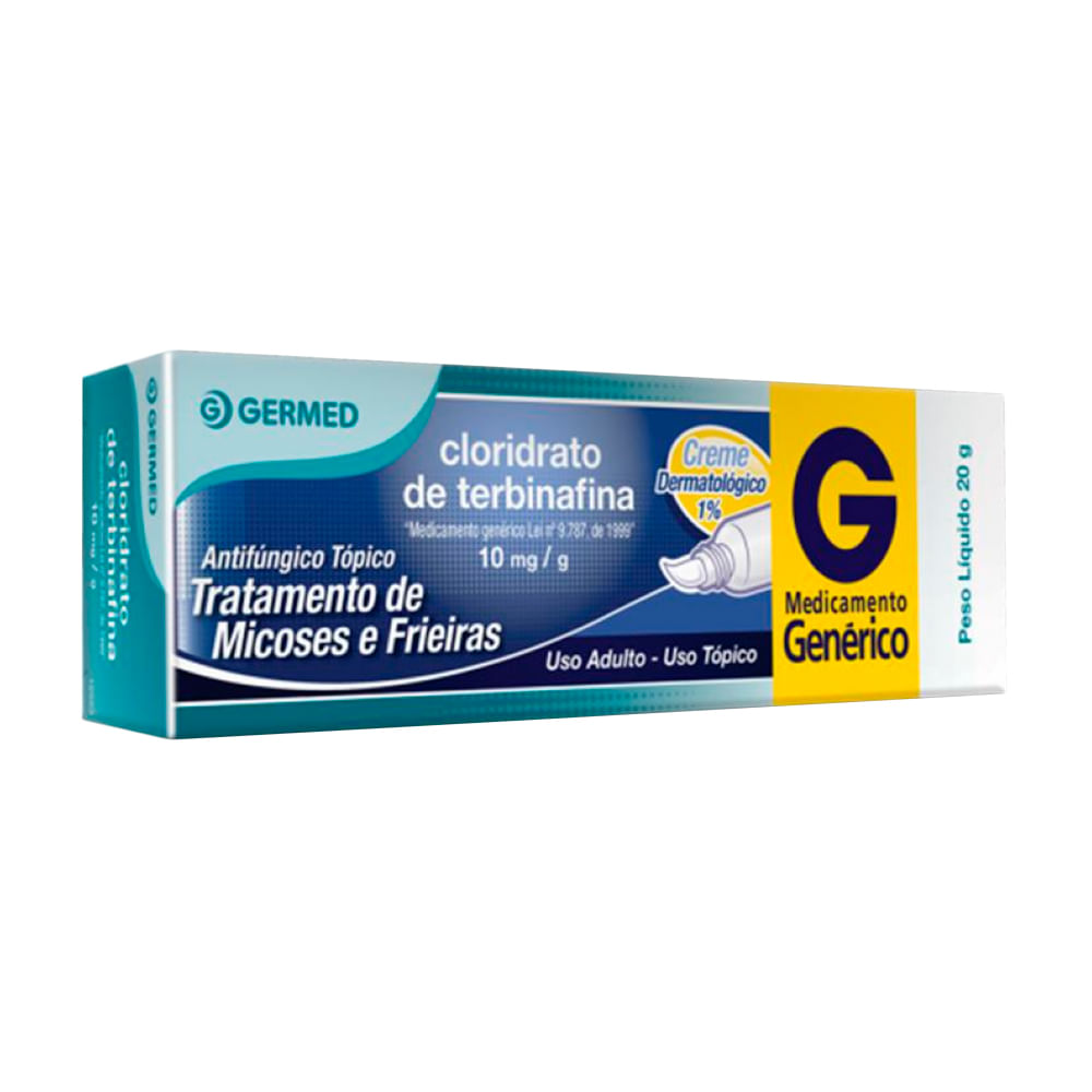 Terbinafina 10mg/g (1%) Germed Genérico Creme com 20g
