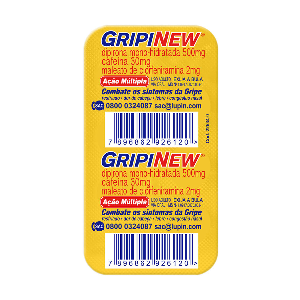 Gripinew Envelope com 6 Comprimidos