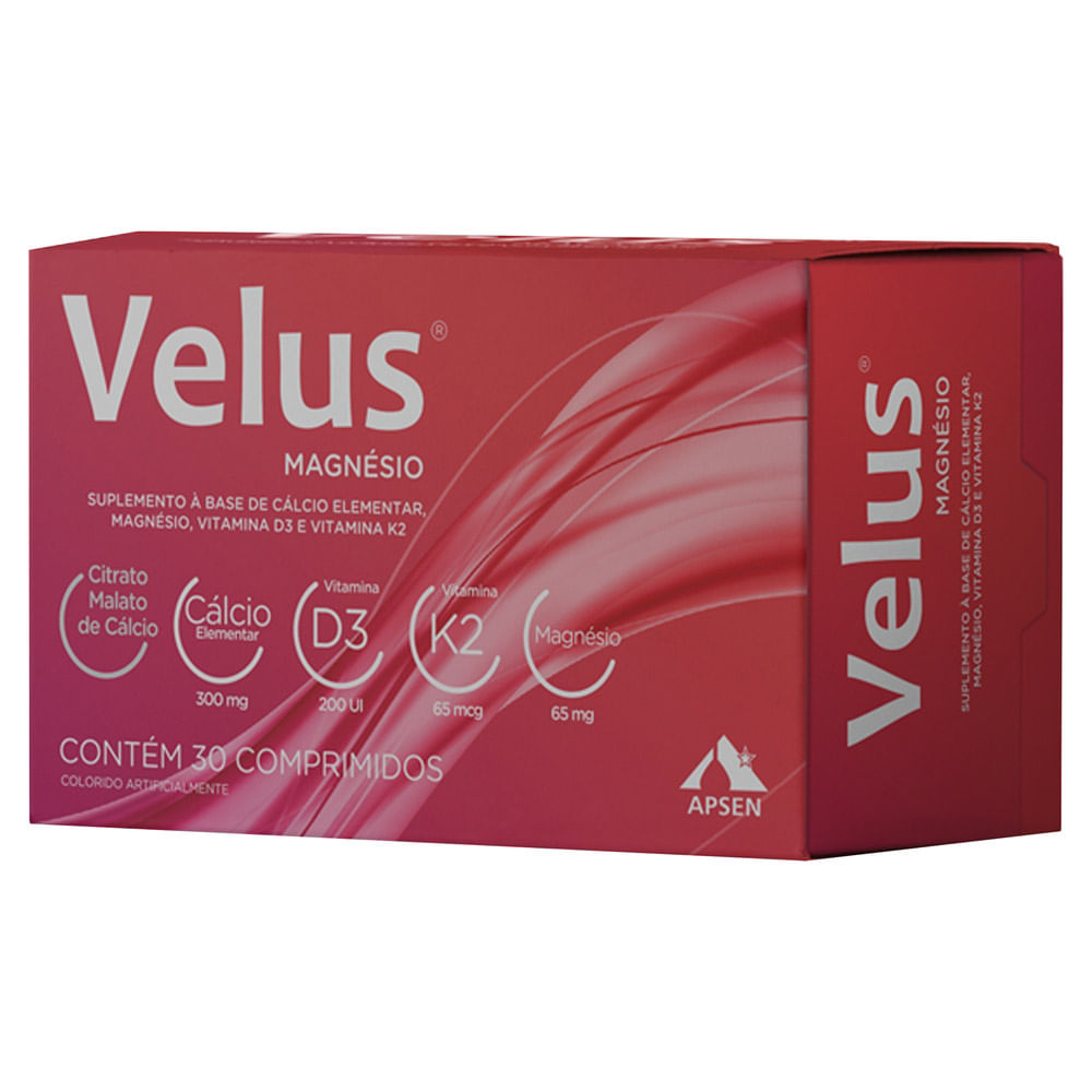 Velus Suplemento Alimentar Magnésio com 30 Comprimidos