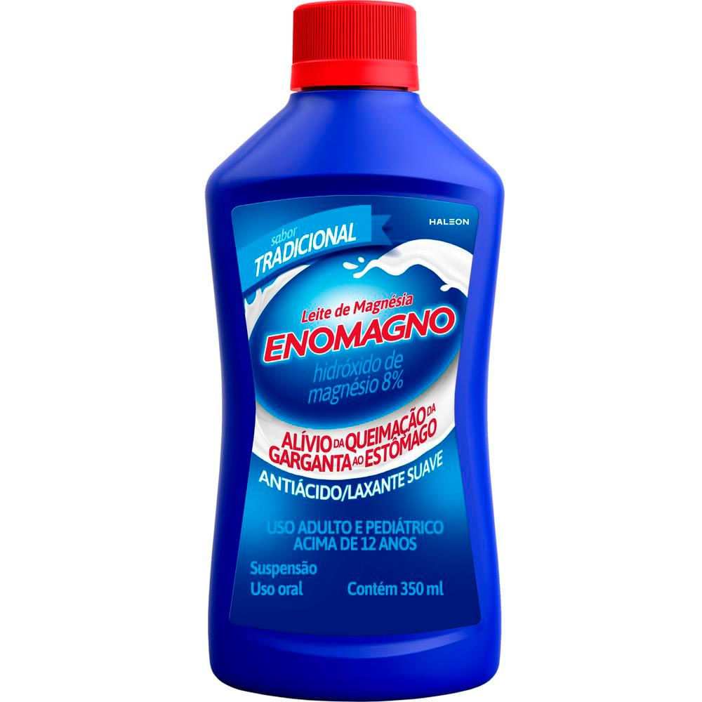 Leite de Magnésia EnoMagno Sabor Tradicional 350ml