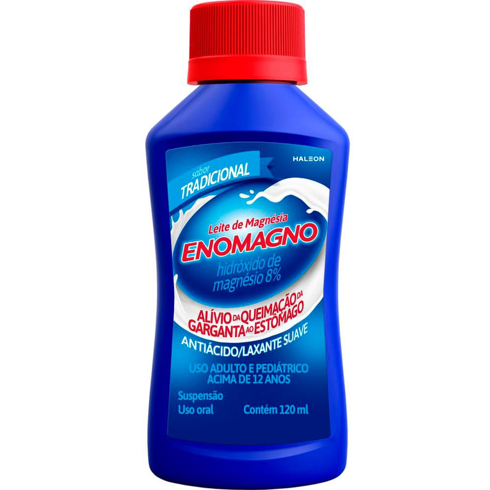 Leite de Magnésia EnoMagno Sabor Tradicional 120ml