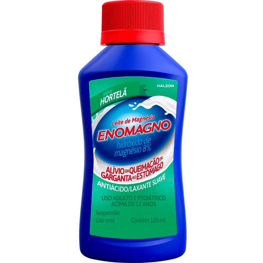 Leite de Magnésia EnoMagno Sabor Hortelã 120ml