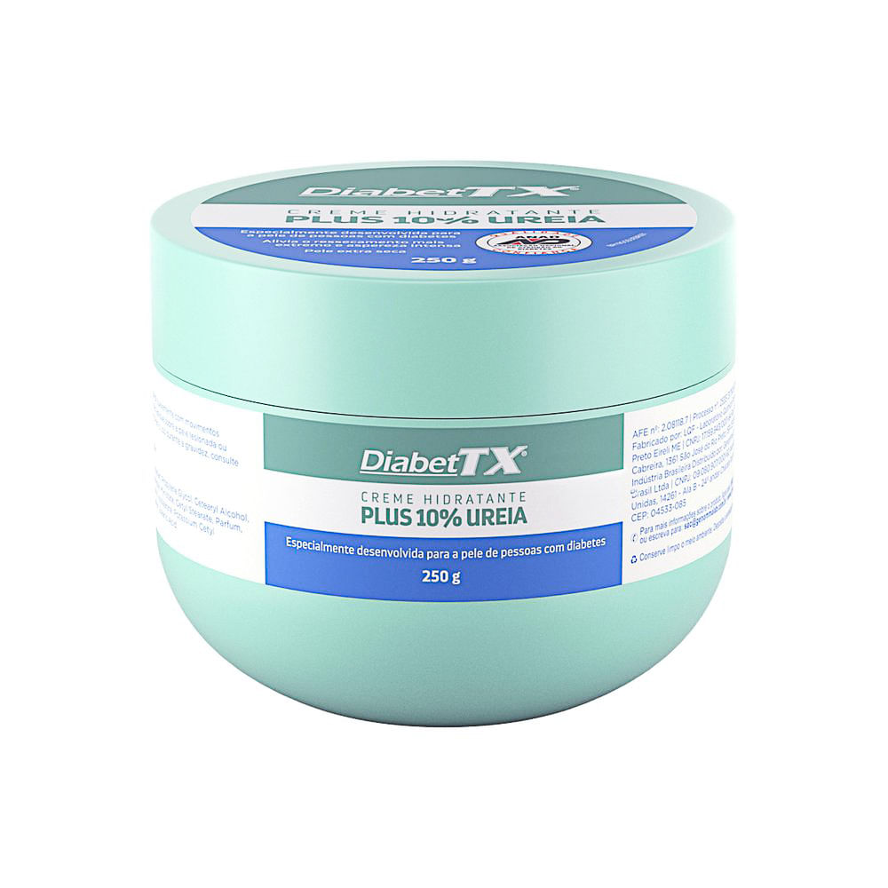 Creme Hidratante DiabetTX Plus 10% Uréia 250g