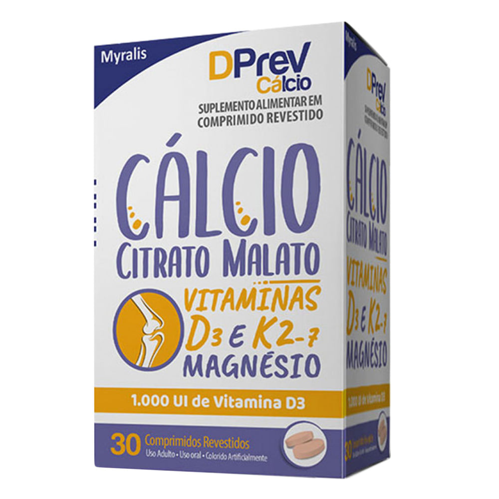 DPrev Cálcio 1.000UI com 30 Comprimidos Revestidos