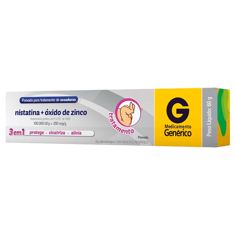 Nistatina + Óxido de Zinco Cimed Genérico Pomada 60g