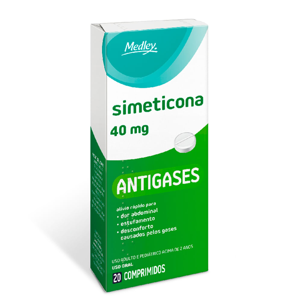 Simeticona 40mg Medley Genérico 20 Comprimidos