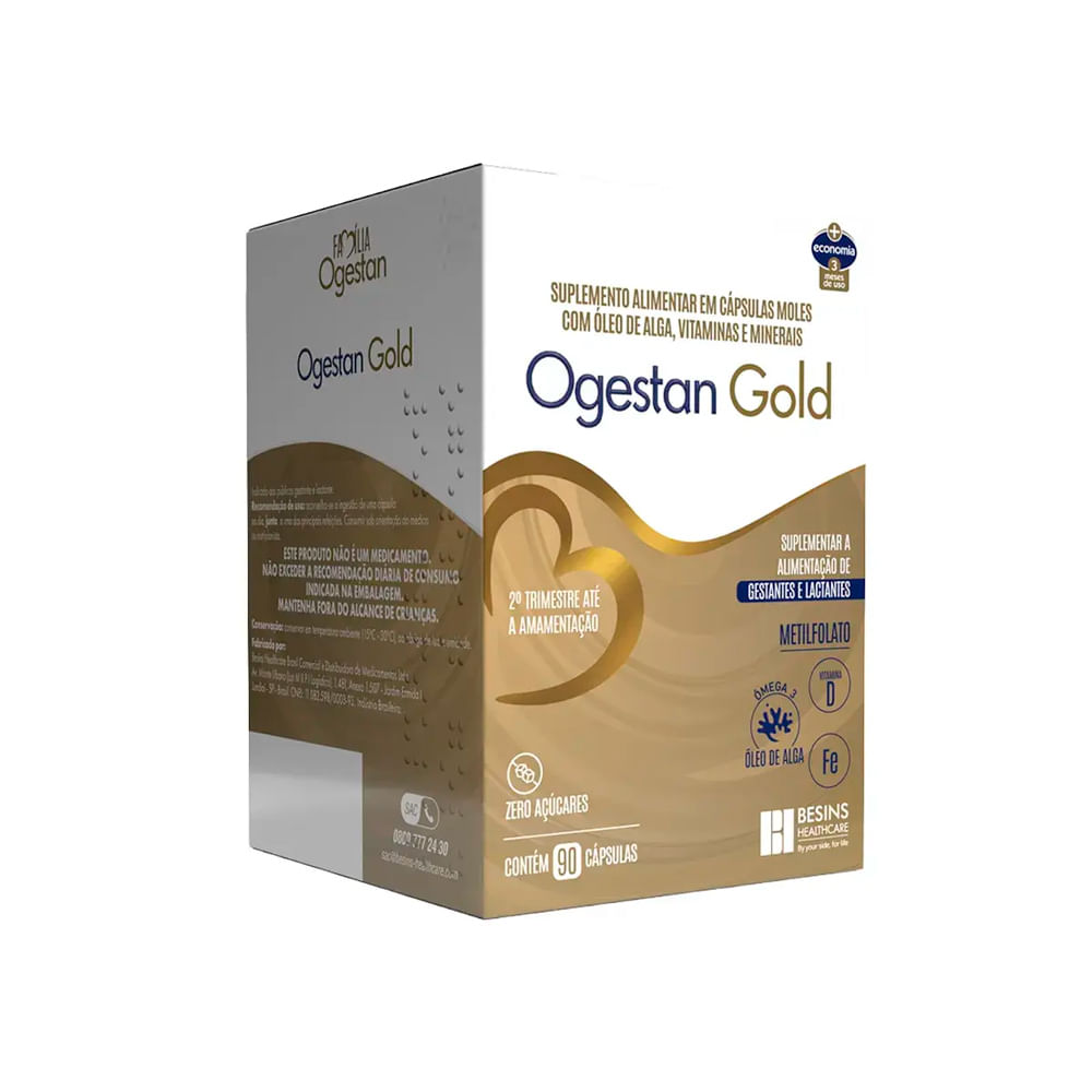 Ogestan Gold com 90 Cápsulas