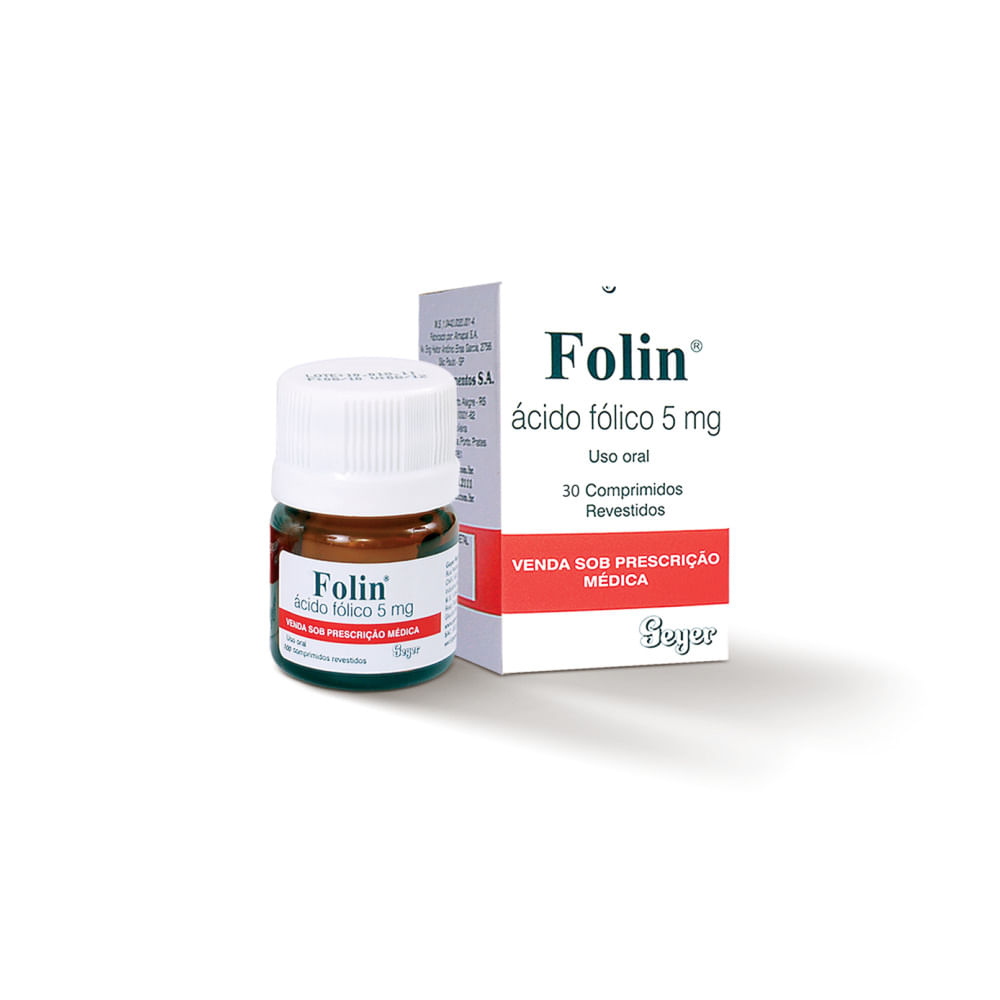 Folin 5mg com 30 Comprimidos