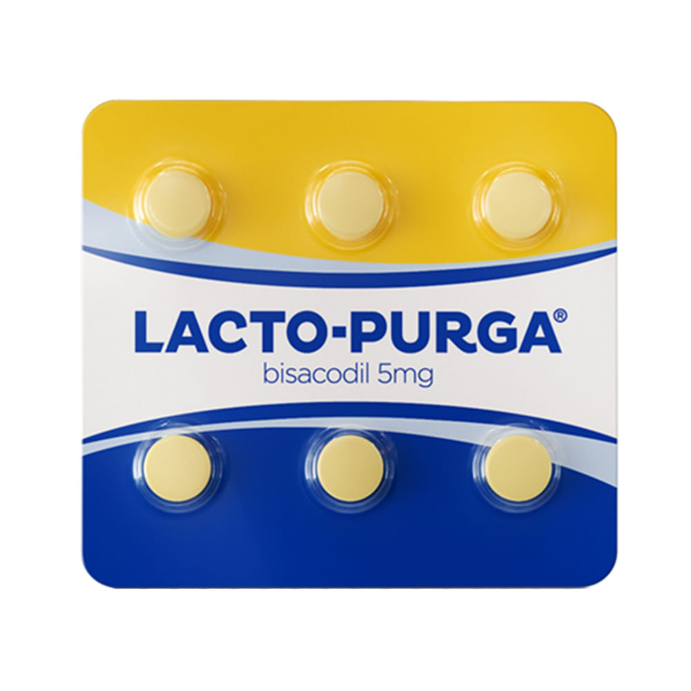 Lacto Purga Laxante 5mg com 6 Comprimidos Revestidos