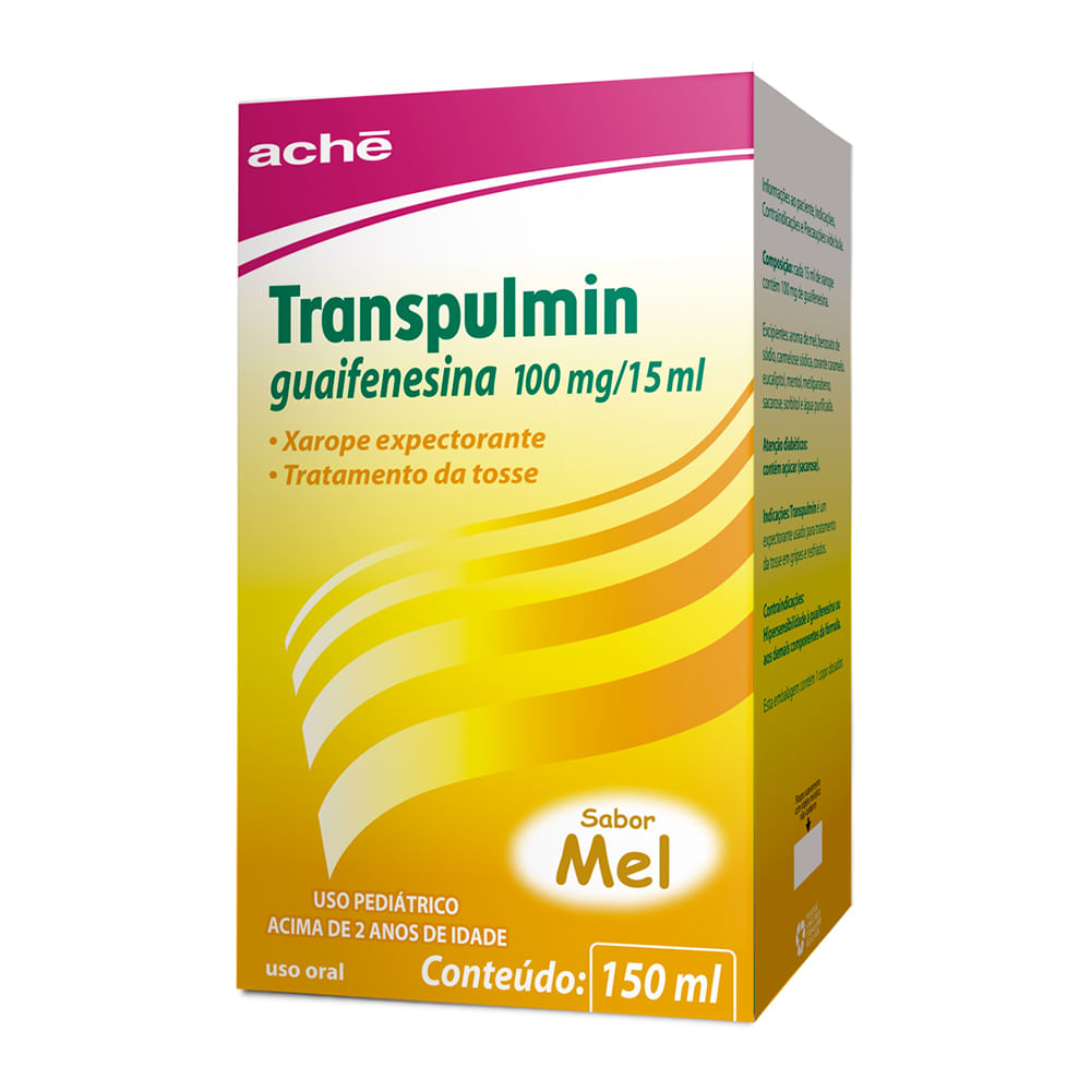 Transpulmin Xarope Pediátrico Sabor Mel com 150ml