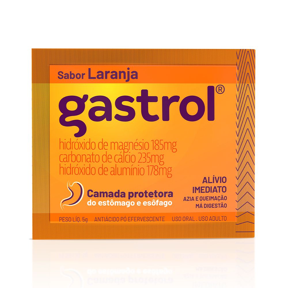 Gastrol Pó Efervescente Sabor Laranja 5g