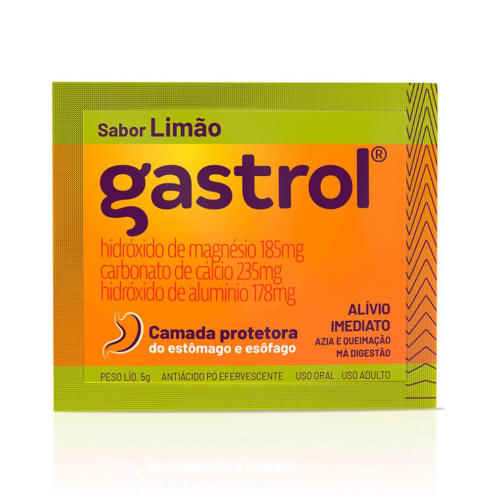 Gastrol Pó Efervescente Sabor Limão 5g