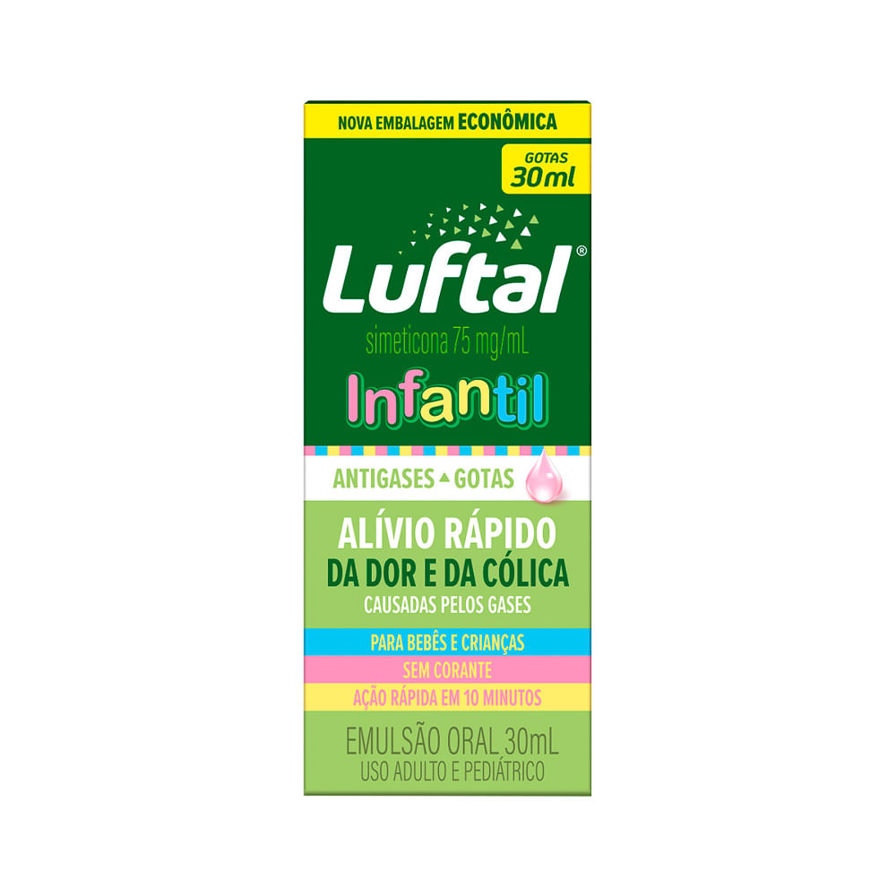 Luftal Infantil Gotas Antigases Simeticona 75mg/ml com 30ml