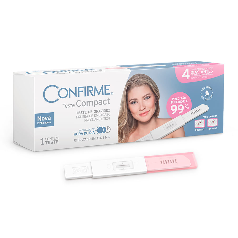 Teste de Gravidez Confirme Compact com 1 unidade