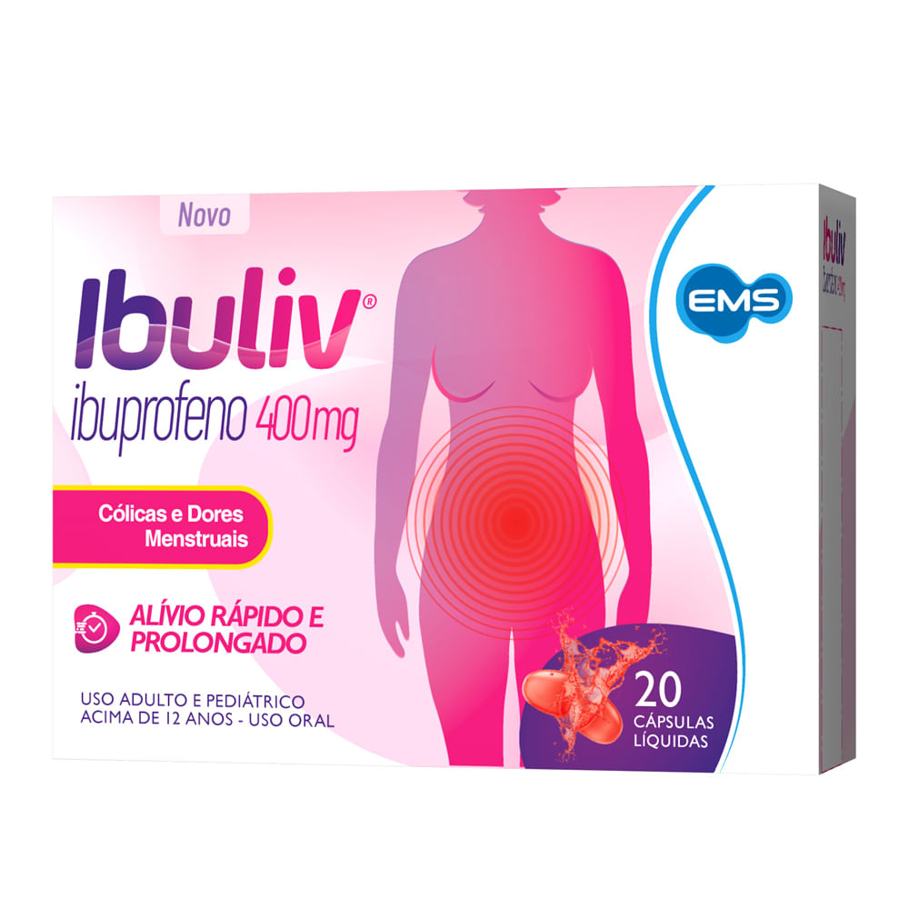 Ibuliv 400mg com 20 Cápsulas Líquidas