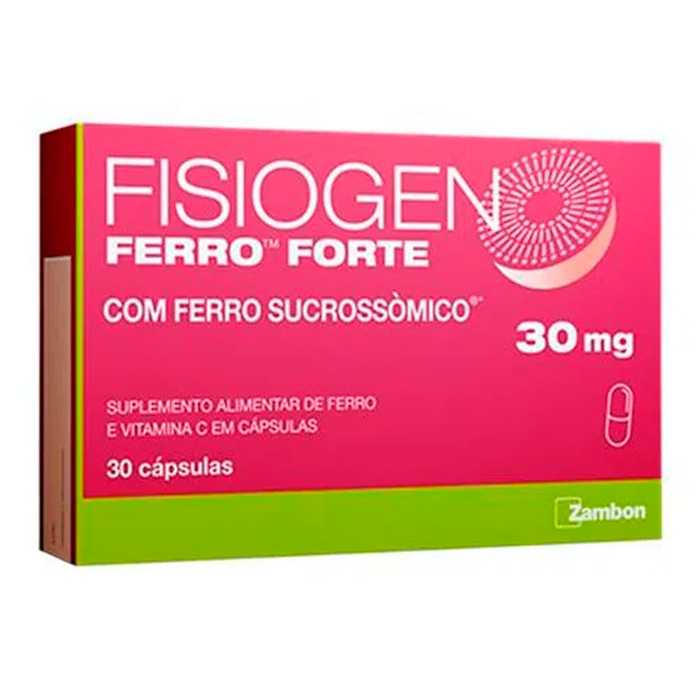 Fisiogen Ferro Forte com 30 Cápsulas