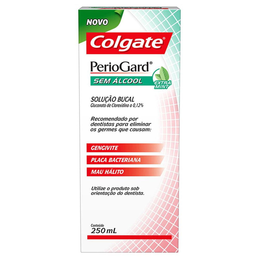 Solução Bucal Periogard Sem Álcool Extra Mint com 250ml