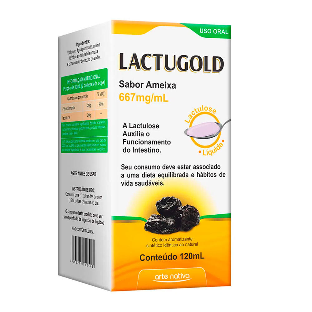 Lactugold Xarope Sabor Ameixa com 120ml